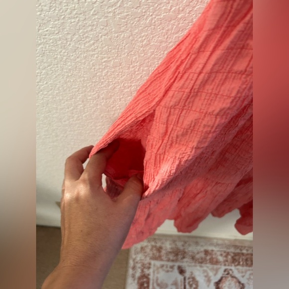 "Nurture by Westbound Coral Textured Sleeveless Dress size 1X - Picture 3 of 10